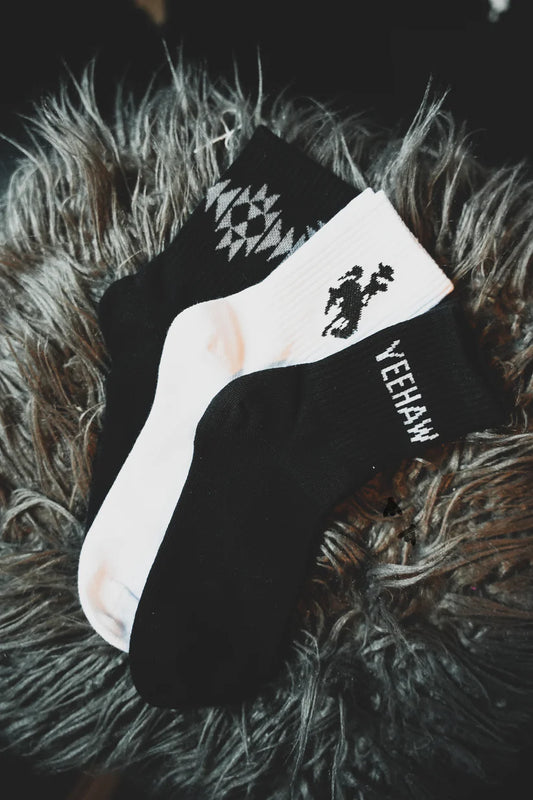 KIDS SOCK EM SILLY *MONOCHROME