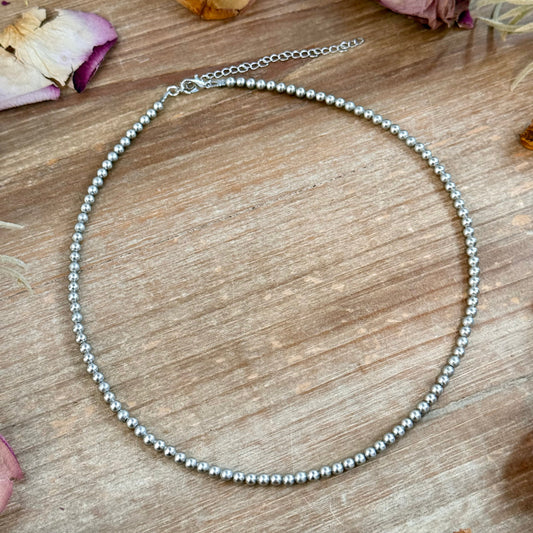 18 inch 4mm silver plated necklace