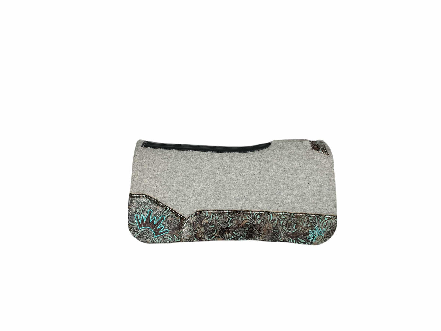 28x28 1" Kush Gray Wool Saddle Pad
