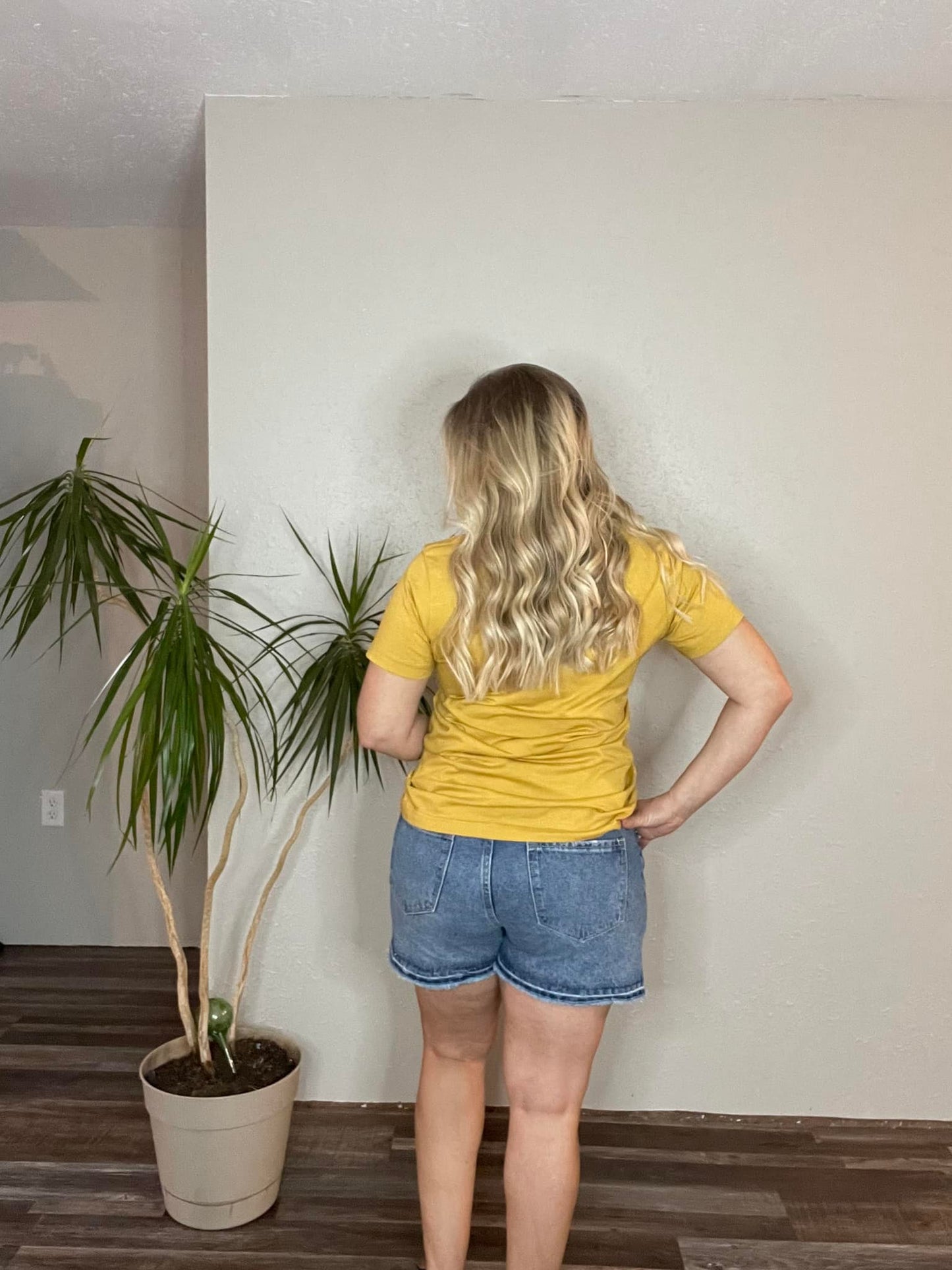 High Rise Exposed Button Shorts