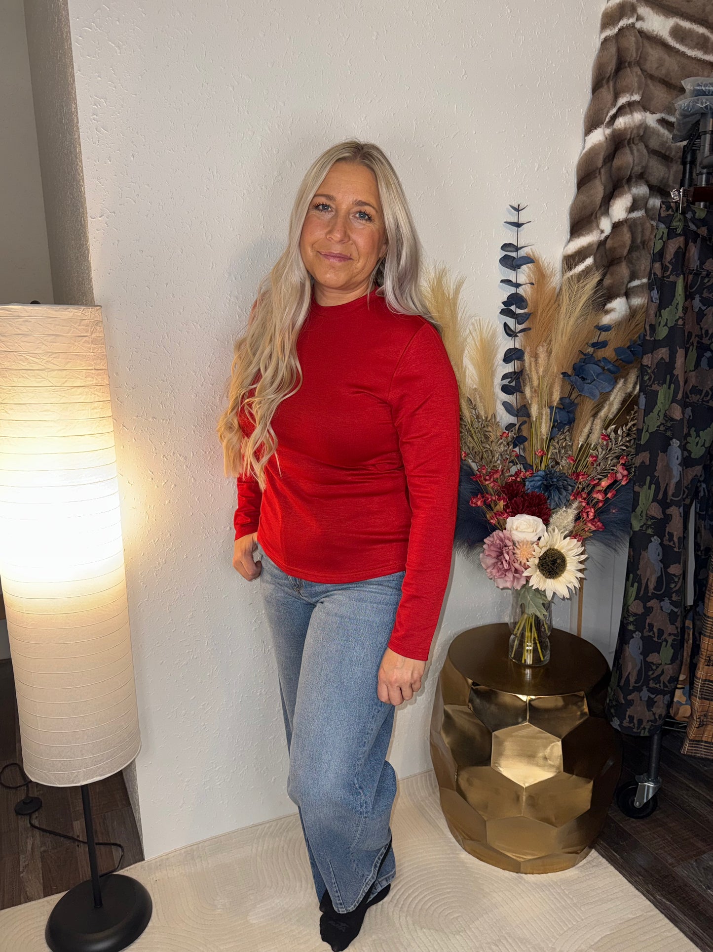 CLOUD BASIC L/S *ROJO