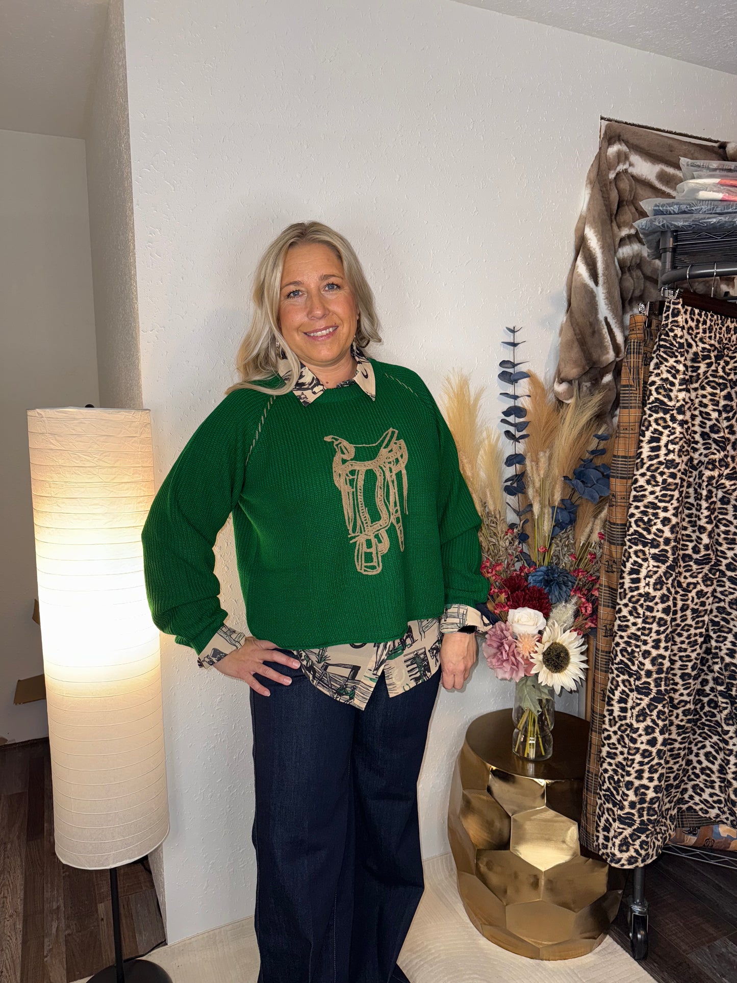 SADDLE STRAPS *GREEN