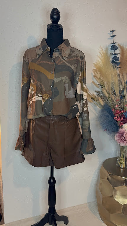 LEGEND LEATHER SHORTS *MOCHA