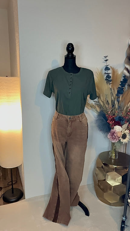 OUT OF LINE JEANS *MOCHA
