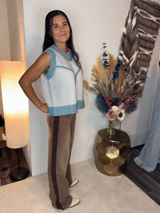 OUT OF LINE JEANS *MOCHA