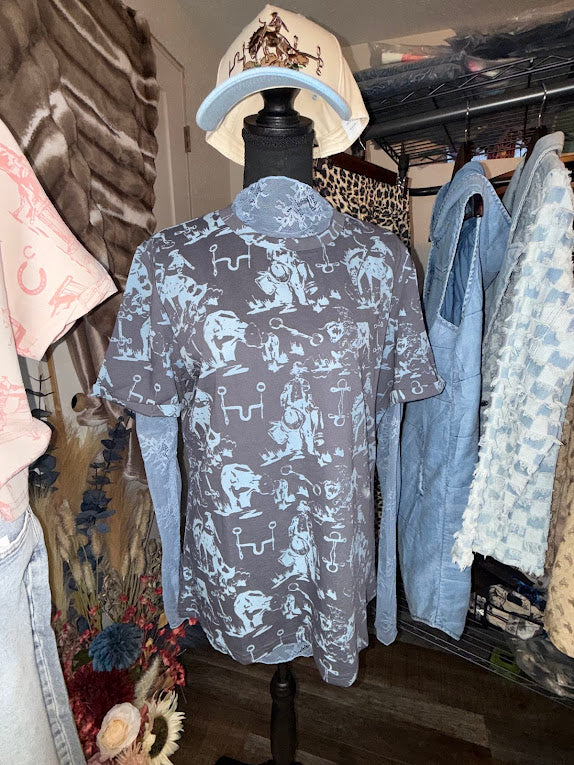 BLUE BUCKS TEE