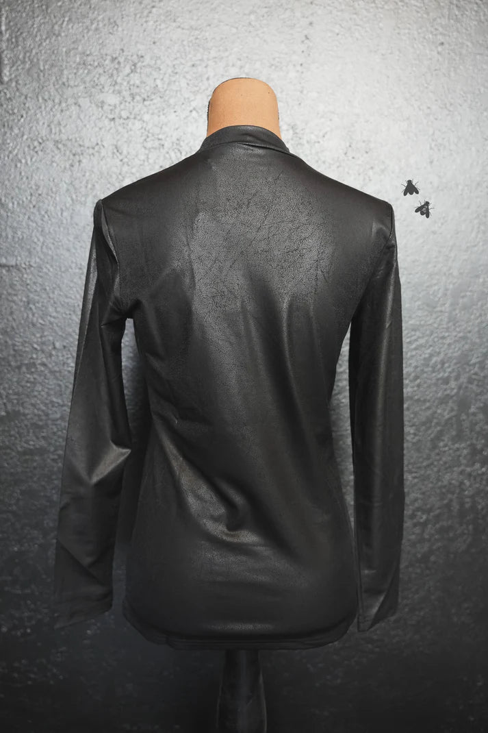 LEDDY LEATHER L/S *MIDNIGHT