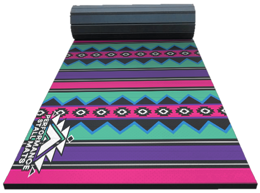 PRE ORDER Portable Stall Mat Rodeo Retro-5x10