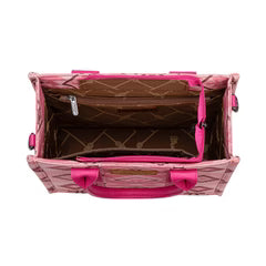 Wrangler Aztec Pattern Dual Sided Print -Tote/Crossbody -Pink