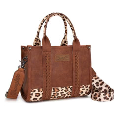 Wrangler Leopard Print Concealed Carry Tote/Crossbody - LP-BR